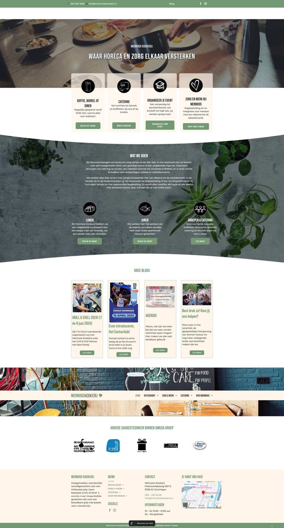 Website van Mennoos Kookerij