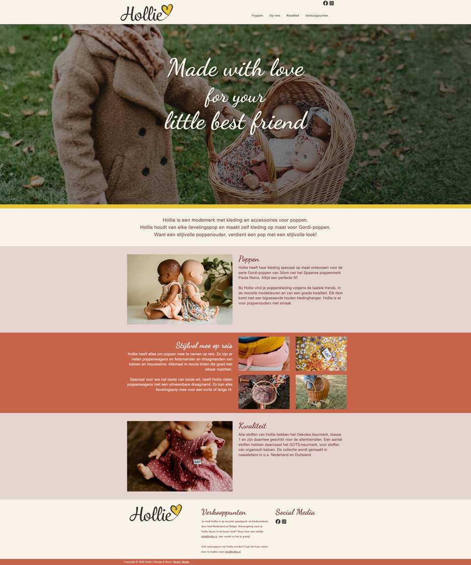 Website van Hollie