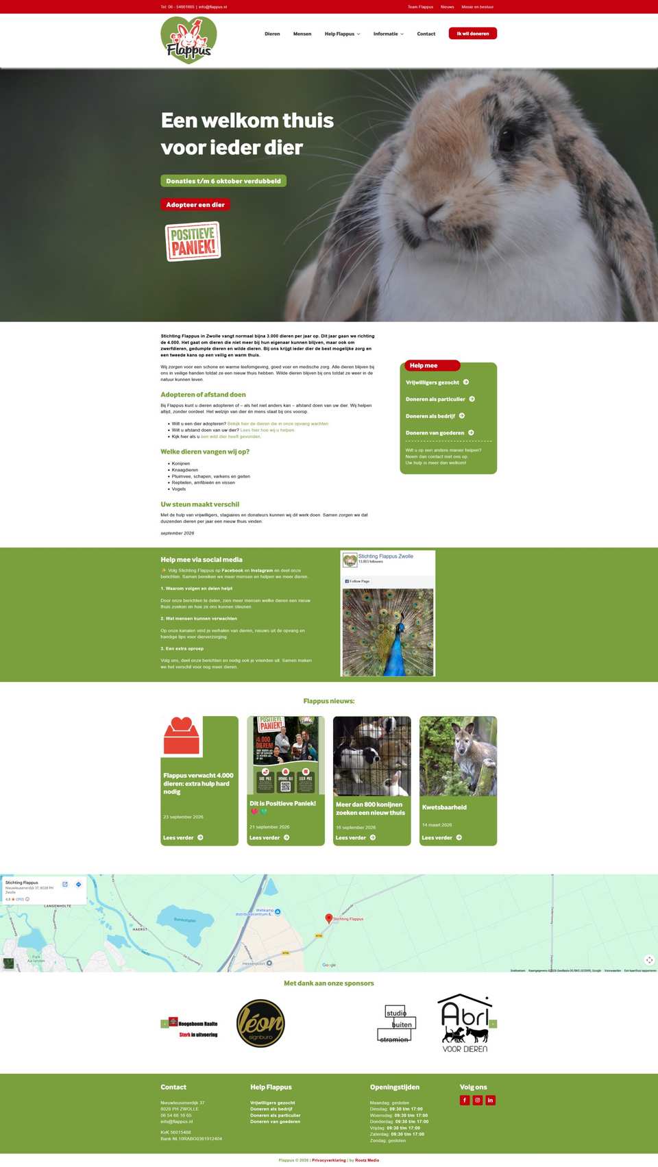 Website van Stichting Flappus