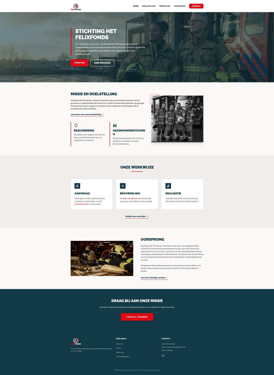 Website van Stichting Het Felixfonds