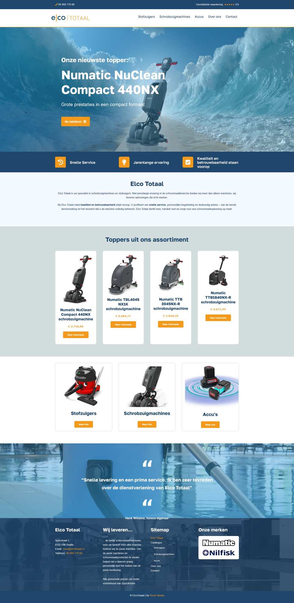 Website van Elco Totaal