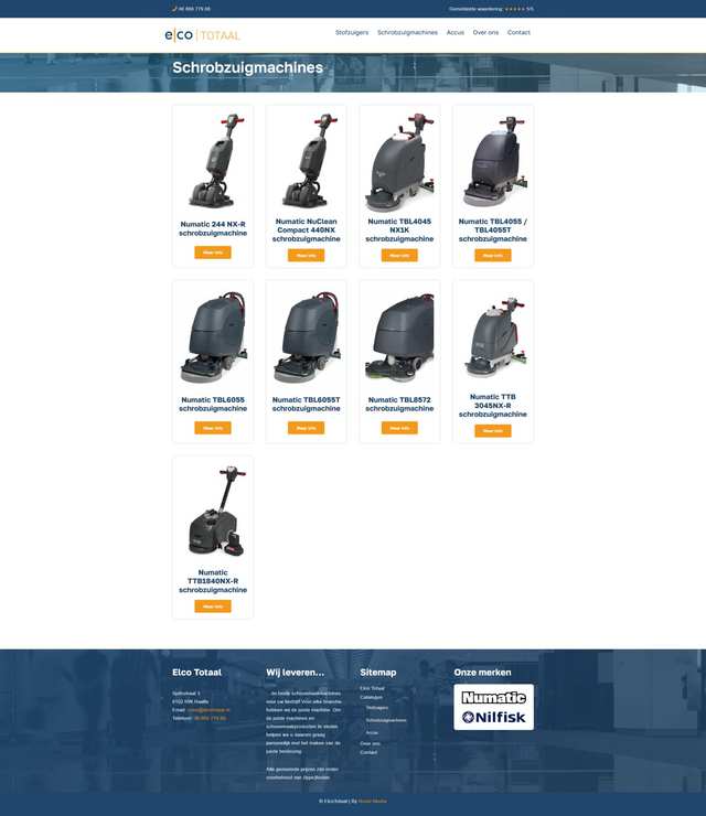 Schrobzuigmachines van de website van Elco Totaal