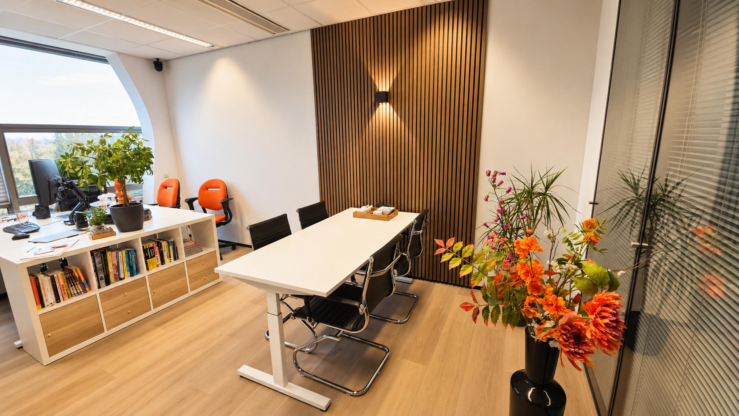 Spreekkamer op het kantoor van Rootz Media in Zwolle