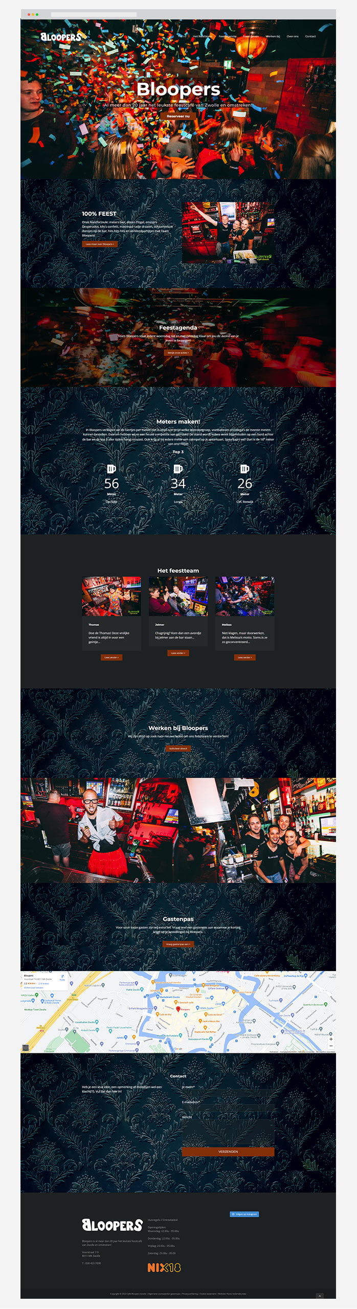 Café Bloopers Website