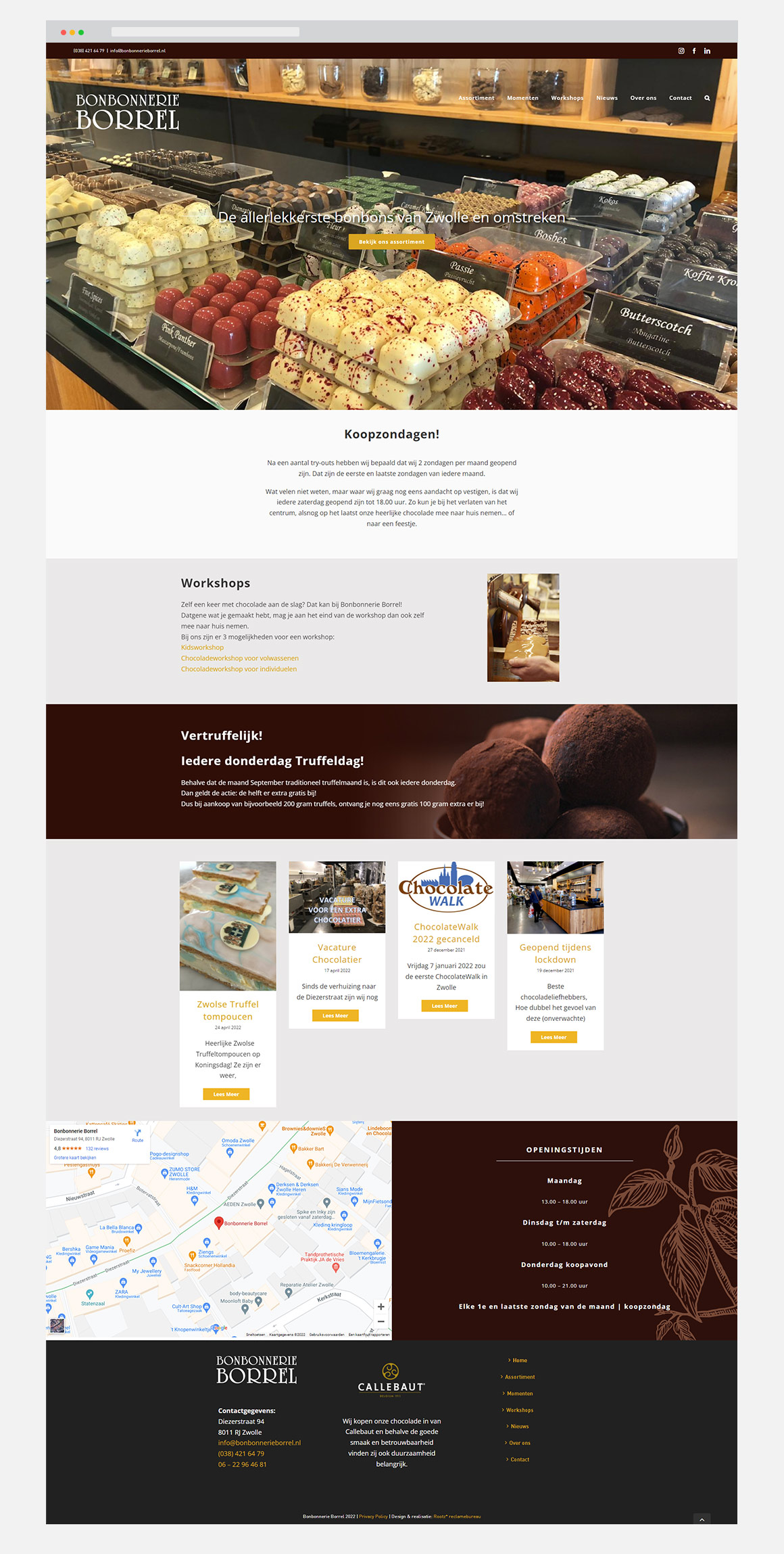 Bonbonnerie Borrel Website