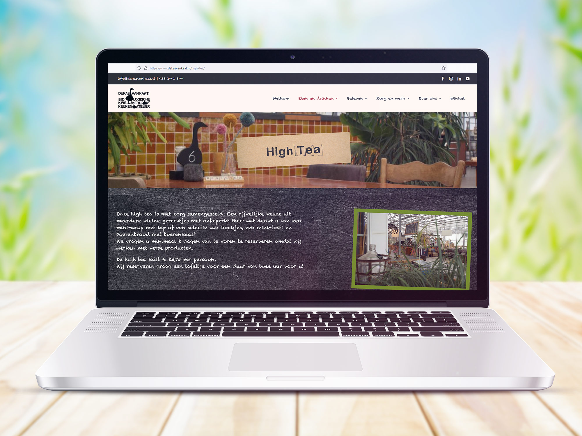De Kas van Kaat Website